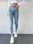 2003 Kadın Likralı Skinny Slim Fit Jeans Kot Denim Pantolon - Kar 1