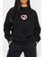 Kuromi Baskılı Siyah Unisex Kadın Erkek Pamuklu Sweatshirt CU147 1