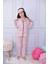 Uyku Gözlüklü Karakter Desenli Kız Çocuk Pijama Takımı 1
