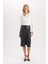 Slim Fit Dar Kesim Bisiklet Yaka Simli Kumaş Uzun Kollu Tişört D5114AX24AU 2