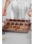 Karbon Çelik 18 Kişilik Kendinden Bölmeli Brownie Kek Ekmek Kalıbı CIN796PM 1