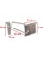 15 cm Galvaniz Etiketli Kanallı Pano Kancası Raf Askısı 2