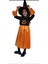Kız Çocuk Halloween Turuncu Siyah Cadı Elbise Kostüm Parti Cadılar Bayramı Fuuny Spooky Pumpkin Tutu Gown 3