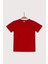 Unisex Çocuk Kısa Kollu Basic T-Shirt - Kırmızı 1