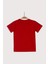 Unisex Çocuk Kısa Kollu Basic T-Shirt - Kırmızı 2