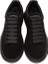 Oversızed Low-Top Sneakers In Black Suede 2