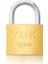 Asma Kilit Sarı Kısa 50 mm YMK-1250B 1