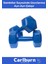 Özel Plastik Köşeli Spor Egzersiz Vücut Kas Geliştirme Fitness Ağırlık Mavi 5 kg Dambıl Set - 2 Adet 3