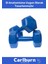 Özel Plastik Köşeli Spor Egzersiz Vücut Kas Geliştirme Fitness Ağırlık Mavi 5 kg Dambıl Set - 2 Adet 4