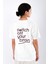 Switch Off Relaxed Fit Kadın T-Shirt - Ekru 3