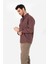Erkek Comfort Fıt Uzun Kol Tek Cepli Flanel Gömlek Hun Ls Bordo B01.242.529 2