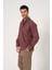 Erkek Comfort Fıt Uzun Kol Tek Cepli Flanel Gömlek Hun Ls Bordo B01.242.529 4