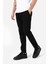 Erkek Normal Kesim Beli Lastikli ve Ipli Yan Cepli Gabardin Dokuma Pantolon Grottı Siyah B03.242.499 3