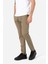 Erkek Normal Kesim Beli Lastikli ve Ipli Yan Cepli Gabardin Dokuma Pantolon Grottı Vizon B03.242.499 3
