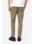 Erkek Normal Kesim Beli Lastikli ve Ipli Yan Cepli Gabardin Dokuma Pantolon Grottı Vizon B03.242.499 5