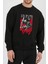 Berserk Guts Baskılı Siyah Kadın Erkek Pamuklu Sweatshirt Cu183 2