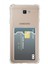 Samsung Galaxy J7 Prime Kılıf Kamera Korumalı Kartlıklı Setra Şeffaf Silikon 1