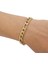 22 Ayar Altın Kaplama 6 mm Figaro Unisex Bileklik-18cm-21cm Boy 4