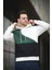 Placide Üç Iplik Pamuklu Parçalı Kapüşonlu Erkek Sweatshirt 2