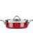 Ateş Emaye 6 Parça Omlet Sahan Set Bordo 5