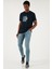 Streç Pamuklu Slim Fit Normal Bel Dar Paça Jeans Erkek Kot Pantolon 1122S08NAPOLI 1