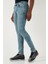 Streç Pamuklu Slim Fit Normal Bel Dar Paça Jeans Erkek Kot Pantolon 1122S08NAPOLI 4