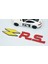 Rs Sarı Kırmızı Abs 3M Bagaj Yazı Logo Renault Ile Uyumlu 3