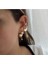 Vip Seri Gold Damla Taş Detaylı Kıkırdak Küpe (Earcuff) 1
