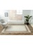 Elegance EG009A Bej Gold Çerçeveli Modern Viskon Doğal Iplik Bambu Tozu Az Salon Halısı 2