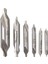 6 Adet Hss Kombine Merkez Matkap Ucu Seti Havşa 60 Derece Açı 5/3/2.5/2/1.5/1 mm (Yurt Dışından) 2