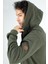 Ruth Erkek Kapüşonlu Fermuarlı Sweatshirt Haki 5