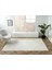 Elegance EG005A Beyaz Sedef Detaylı Modern Viskon Doğal Iplik Bambu Tozu Az Salon Halısı 2