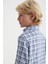 Kaşmir Pamuk Karışımlı Kare Desenli Lacivert Çocuk Gömlek 4