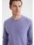 Extrafine Merino Açık Mor Bisiklet Yaka Triko 3