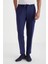 Beli Lastikli Lacivert Yün Jogger Flanel Pantolon 2