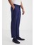 Beli Lastikli Lacivert Yün Jogger Flanel Pantolon 4