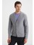 Lambswool Yün Açık Gri Hırka 1