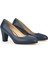 Kadın Deri Topuklu Ayakkabı 1431030Z25014 Lacivert 2
