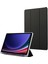 Samsung Galaxy Tab S9 / S9 Fe Karbon Fiber Doku Üç Katlı Stand Akıllı Otomatik / Uyandırma Deri Tablet Kapağı (Yurt Dışından) 1