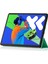 Lenovo Xiaoxin Pad Pro 12.7 Inç Pu Deri Tpu Arka Üç Katlı Stand Tablet Kapak (Yurt Dışından) 3