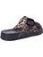 S10336-002 Habana Brillo Leo Negro Kadın Terlik 4