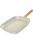 Swiss Crystal Almond Cream Indüksiyon Tabanlı Grill Tava 28 cm 6