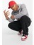 Air Jordan Hoodie Dri-Fit Bol Kesim Erkek Gri Sweatshirt 4