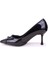 DZA07-725417 Siyah Rugan Stiletto Topuklu Kadın Ayakkabı 3