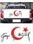 Türk Bayrağı ve Atatürk Gazi Mustafa Kemal Imza Araba Oto Motosiklet Karavan Sticker 00006 1