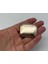 4x3 cm Metal Plaka Süs Light Gold Renk 1 Adet 2