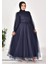 4384 By Coolest Butik Dalya Kumaş Kemerli Tesettür Abiye 1