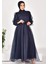 4384 By Coolest Butik Dalya Kumaş Kemerli Tesettür Abiye 2