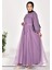 4384 By Coolest Butik Dalya Kumaş Kemerli Tesettür Abiye 3
