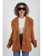 Kiremit Suni Süet Oversize Blazer Ceket 5
